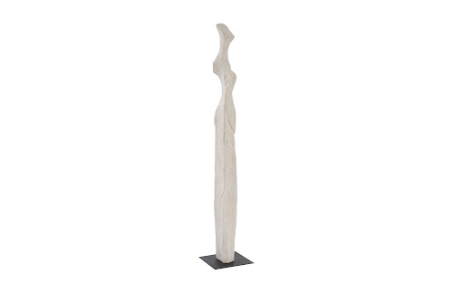 Phillips Collection Cast Women Sculptures, C , Colossal, Roman Stone Off White Accent