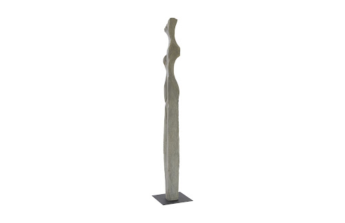 Phillips Collection Cast Women Sculptures, C , Colossal, Splinter Stone Finish Gray Accent