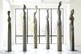Phillips Collection Cast Women Sculptures, F , Colossal, Splinter Stone Brown Accent