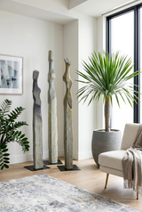Phillips Collection Cast Women Sculptures, F , Colossal, Splinter Stone Brown Accent