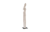 Phillips Collection Cast Women Sculptures, F , Colossal, Roman Stone Off White Accent