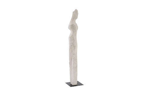 Phillips Collection Cast Women Sculptures, F , Colossal, Roman Stone Off White Accent