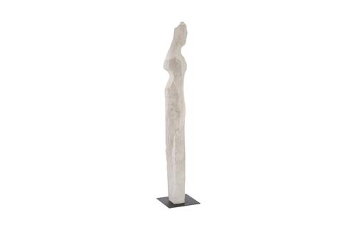 Phillips Collection Cast Women Sculptures, F , Colossal, Roman Stone Off White Accent