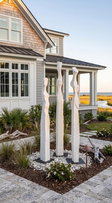 Phillips Collection Cast Women Sculptures, F , Colossal, Roman Stone Off White Accent