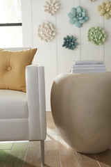 Phillips Collection River Stone Roman Stone Side Table