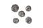Phillips Collection Splash Wall Bowls Silver Leaf Set of 5 Accent