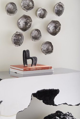 Phillips Collection Splash Wall Bowls Silver Leaf Set of 5 Accent
