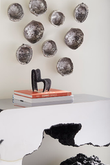 Phillips Collection Splash Wall Bowls Silver Leaf Set of 5 Accent