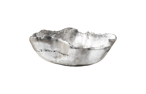 Phillips Collection Cast Onyx Silver Leaf Small Bowl