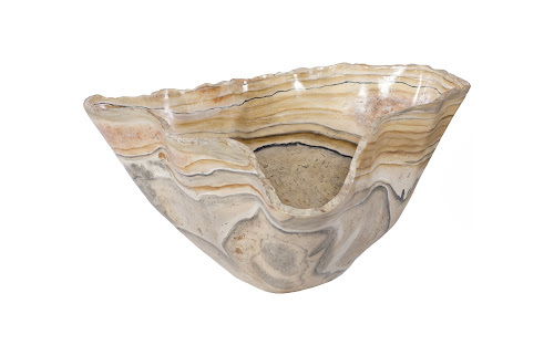 Phillips Collection Cast Onyx Faux Finish Large Bowl
