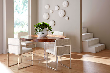 Phillips Collection Frozen Dining Off White Chair