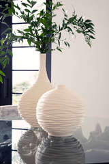 Phillips Collection Waves Sphere Off White Vase