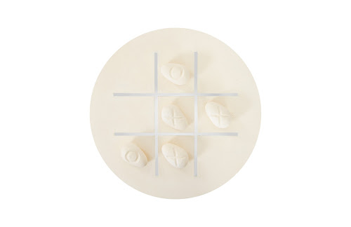 Phillips Collection Tic-Tac-Toe Stone Large Off-White Tabletop