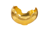 Phillips Collection Burled Resin Gold Leaf Finish Bowl