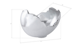 Phillips Collection Burled Resin Silver Leaf Finish Bowl