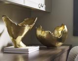 Phillips Collection Burled Gold Leaf Vase