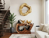 Phillips Collection Burled Gold Leaf Vase