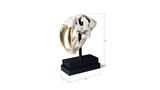 Phillips Collection Saber Tooth Tiger Skull Roman Stone Accent