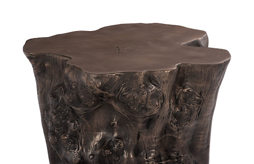 Phillips Collection Log Bronze Side Table