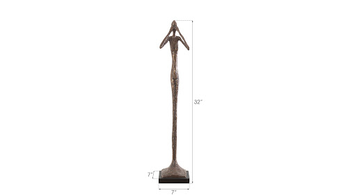 Phillips Collection See No Evil Slender Sculpture Small Resin Bronze Finish Accent