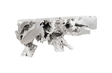 Phillips Collection Freeform  Table Silver Leaf LG Console