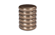 Phillips Collection Ribbed Polished Bronze Stool