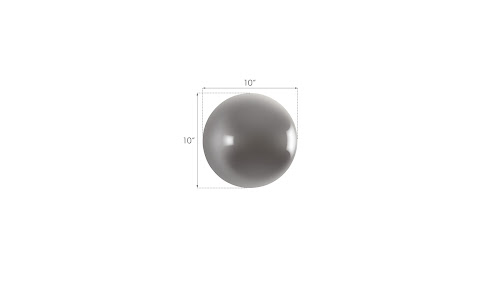 Phillips Collection Ball on the Wall Extra Small Polished Aluminum Finish Accent