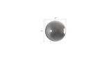 Phillips Collection Ball on the Wall Extra Small Polished Aluminum Finish Accent