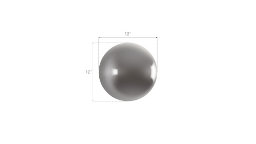 Phillips Collection Ball on the Wall Small Polished Aluminum Finish Accent