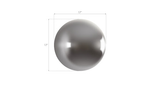 Phillips Collection Ball on the Wall Medium Polished Aluminum Finish Accent