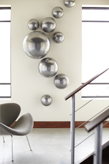 Phillips Collection Ball on the Wall Large Polished Aluminum Finish Accent
