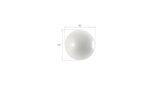 Phillips Collection Ball on the Wall Extra Small Pearl White Accent