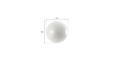 Phillips Collection Ball on the Wall Extra Small Pearl White Accent