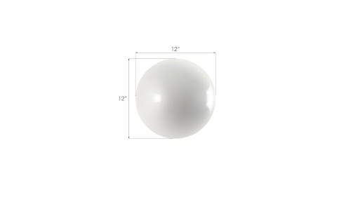 Phillips Collection Ball on the Wall Small Pearl White Accent