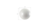 Phillips Collection Ball on the Wall Small Pearl White Accent