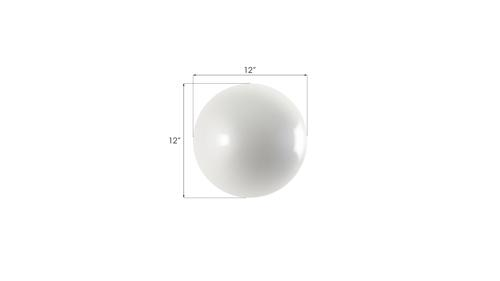 Phillips Collection Ball on the Wall Small Pearl White Accent