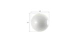 Phillips Collection Ball on the Wall Small Pearl White Accent