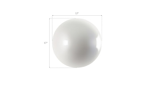 Phillips Collection Ball on the Wall Medium Pearl White Accent