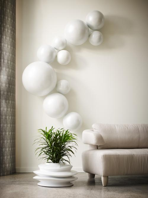 Phillips Collection Ball on the Wall Medium Pearl White Accent