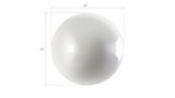 Phillips Collection Ball on the Wall Large Pearl White Accent