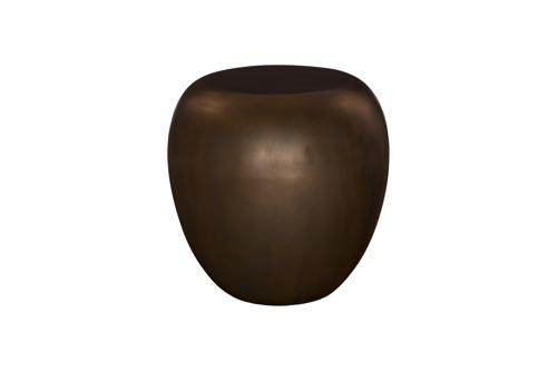 Phillips Collection River Stone Bronze Side Table
