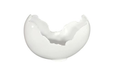 Phillips Collection Burled Glossy White Bowl
