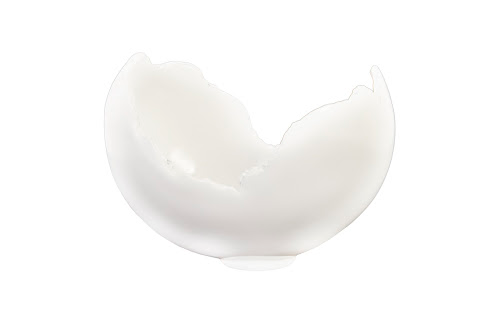 Phillips Collection Burled Glossy White Bowl