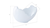 Phillips Collection Burled Glossy White Bowl