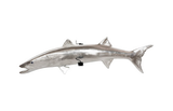 Phillips Collection Barracuda Fish Wall Sculpture Resin Silver Leaf Accent