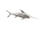Phillips Collection Broadbill Swordfish Fish Wall Sculpture Resin Silver Leaf Accent
