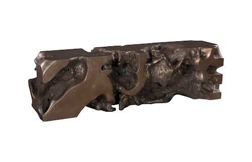 Phillips Collection Freeform Bronze Bench