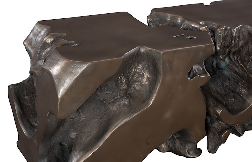 Phillips Collection Freeform Bronze Bench