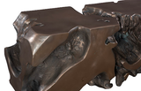 Phillips Collection Freeform Bronze Bench