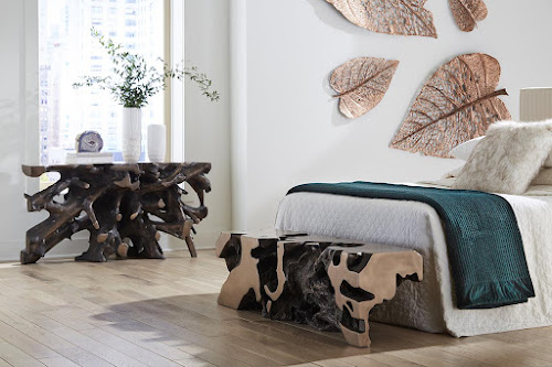 Phillips Collection Freeform Bronze Bench